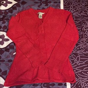 SOFT red arizona sweater